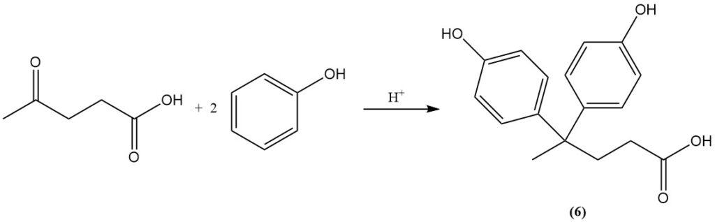 reaction of levulinic acid with phenol