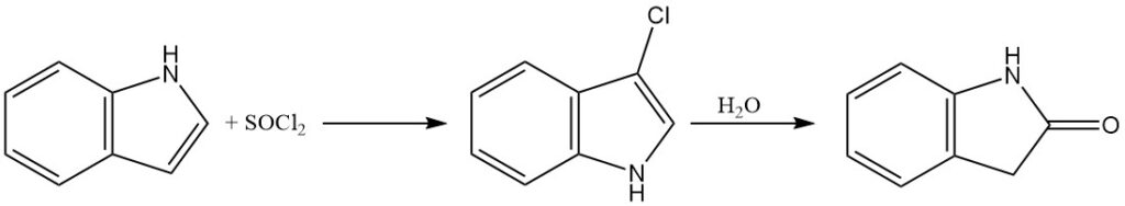 Chlorination of indole