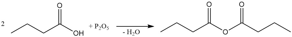 Formation of butyric anhydride