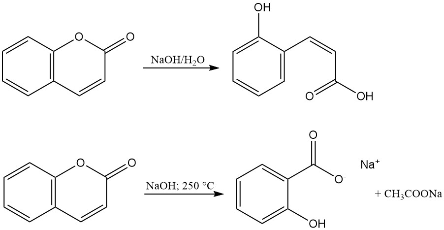 Hydrolysis of coumarin