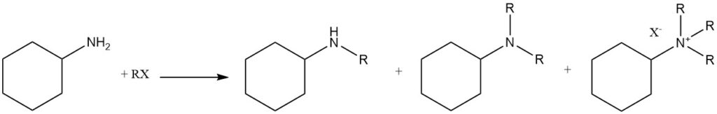 N-alkylation of cyclohexylamine