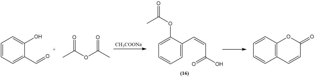 Production of Coumarin From Salicylaldehyde by Perkin Reaction