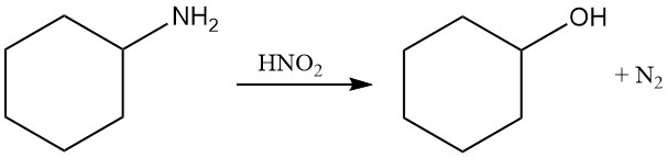 diazotization of cyclohylamine