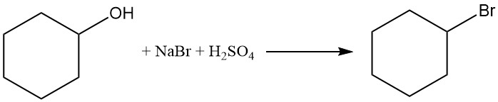 production of bromocyclohexane from cyclohexanol