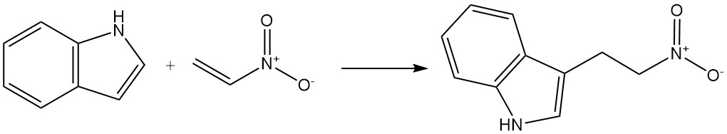 reaction of indole with nitroethylene