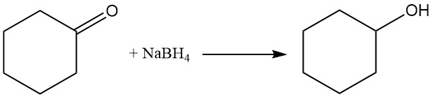 reduction of cyclohexanone to cyclohexanol