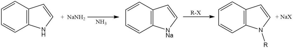 N-alkylation of indole