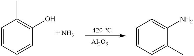 Formation of o-Toluidine from o-cresol