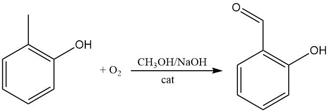 Oxidation of o-cresol to 2-hydroxybenzaldehyde