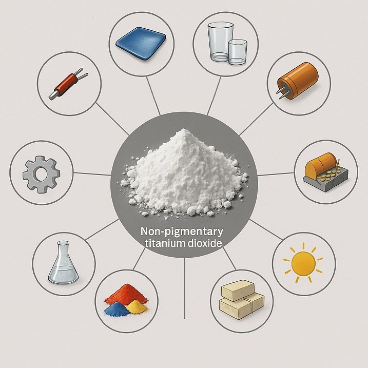 Uses of Nonpigmentary Titanium Dioxide