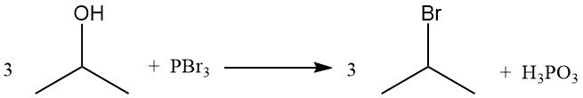 Bromination of isopropyl alcohol