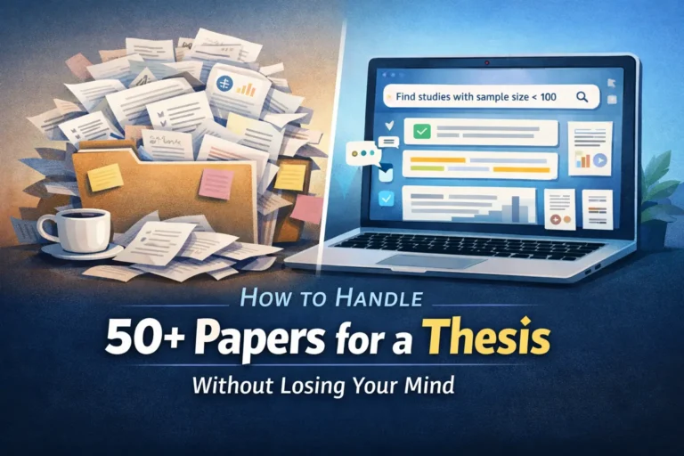How to handle 50+ papers for a thesis without losing your mind